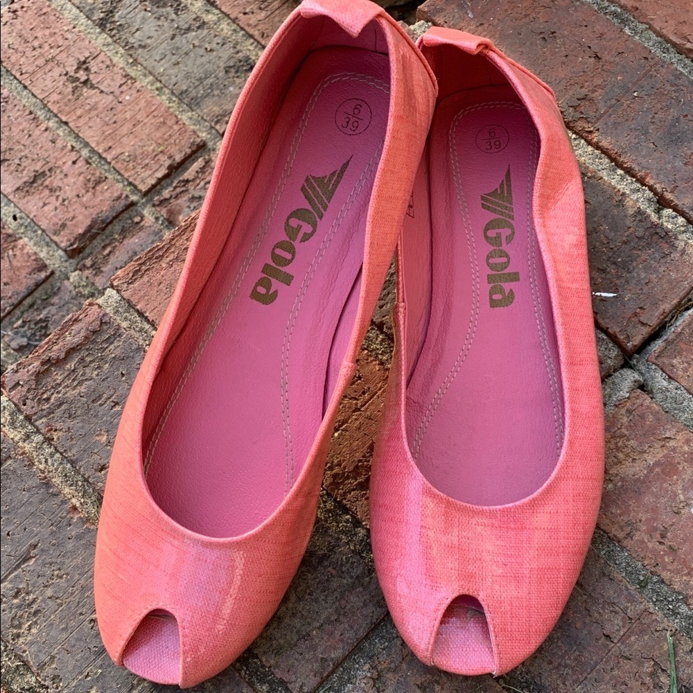 Gola India Peep Toe Flats